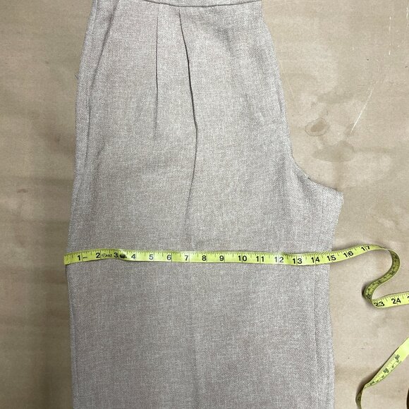 NWOT Express Womens Trouser Pleated Wide Leg Palazzo Linen look 14R - Picture 8 of 9